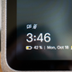A photo of the corner of the Portal Go screen